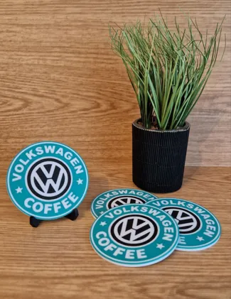 vw coffee coaster