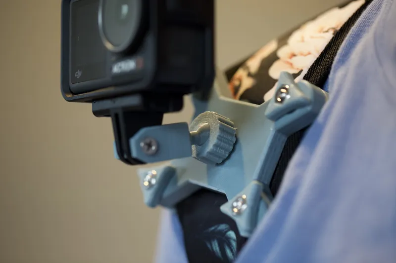 Backpack/Sling Strap Adjustable Action Camera Mount (remix)