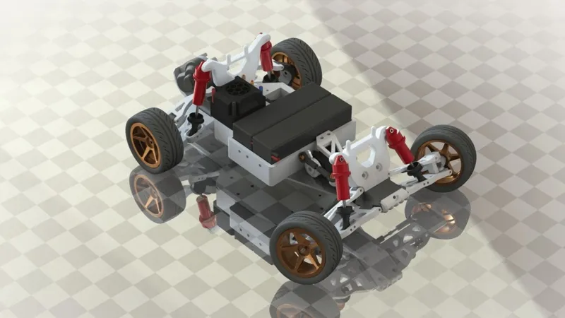 3D Printed RC Car - 6S Buggy or Stadium Truck 2WD