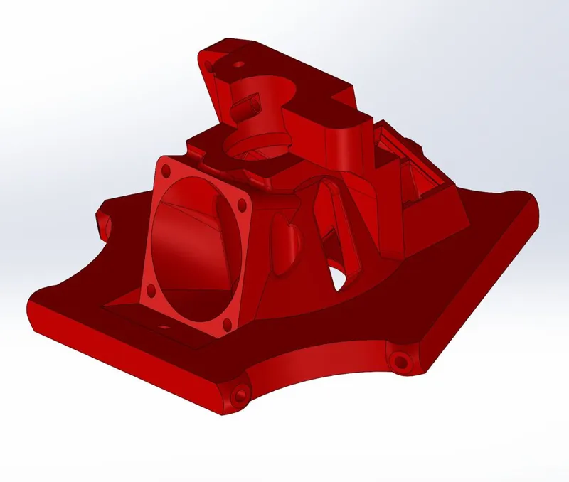 Effector for Anycubic Predator with e3d V6 (Volcano too) hotend and 5015 blower