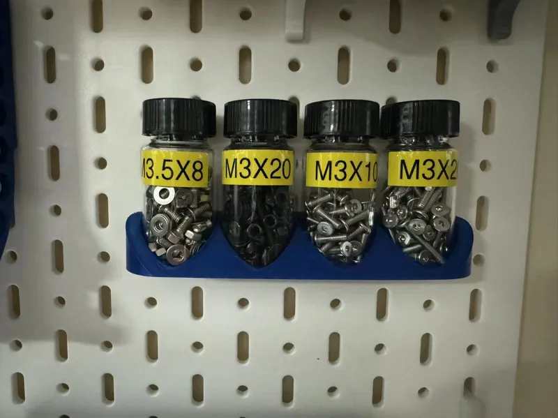 IKEA SKADIS glass bottle holder