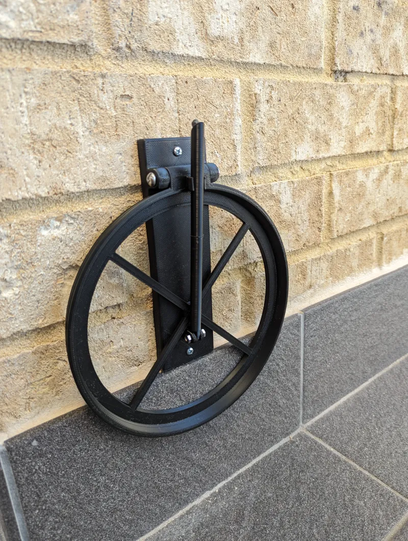 Dog bowl holder, foldable (wall mounted)