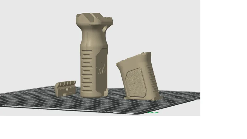 Mlok grips for Airsoft