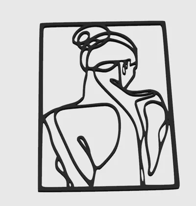 Wall decoration silhouette by libroone makerworld