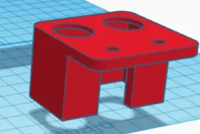 soporte dual pra interruptor 16mm