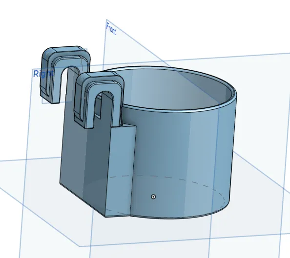 Mug holder for christiania bikes