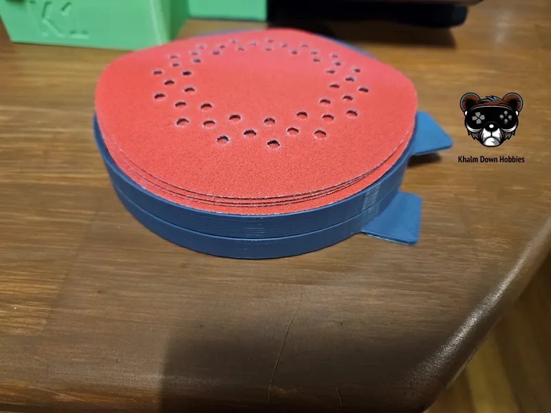 Generic 125mm (5”) stackable circular sanding pad (disc) holder