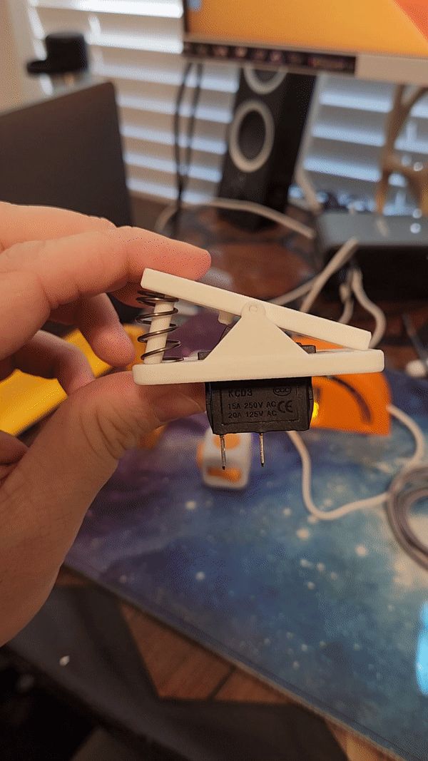 Rocker Switch - Modified to be Momentary with Spring