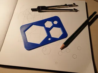 Hexagon Drawer Template