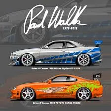 in memory paul walker (schwarz weiss)