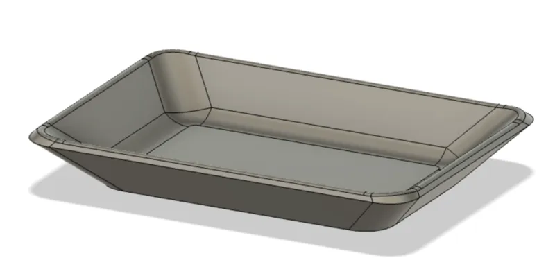 Magnetic tray for screws and bolts