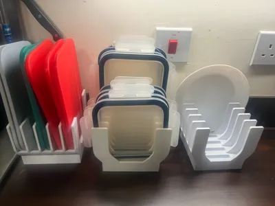 Multi Lid Holder for Tupperware by Tim-IgorsLab - MakerWorld