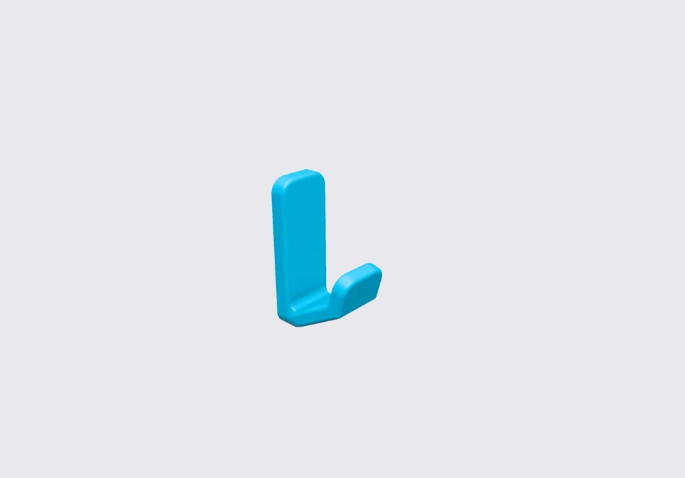Simple wall hook by thnp88 - MakerWorld
