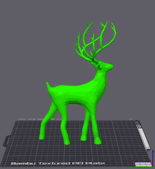 reindeer low poly