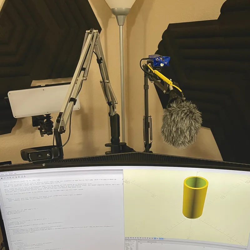 Monitor Stand Cap mount for Ikea Tertial