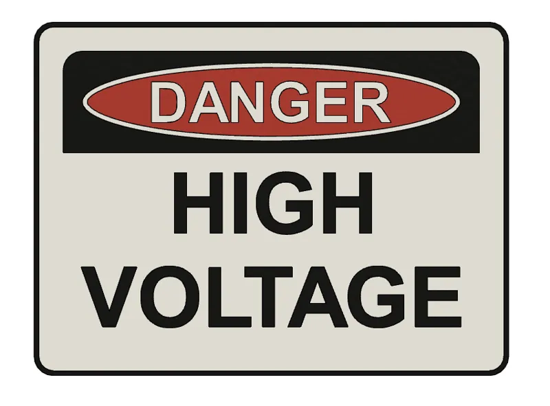 SIGN - HIGH VOLTAGE