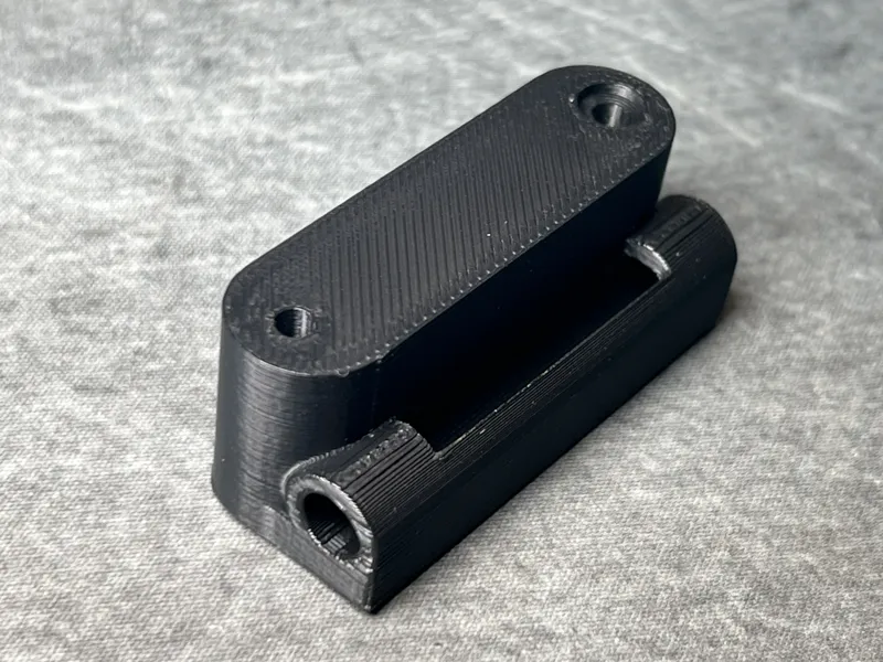 Bambu Lab P1S spacer for rear spool with PTFE routing hole