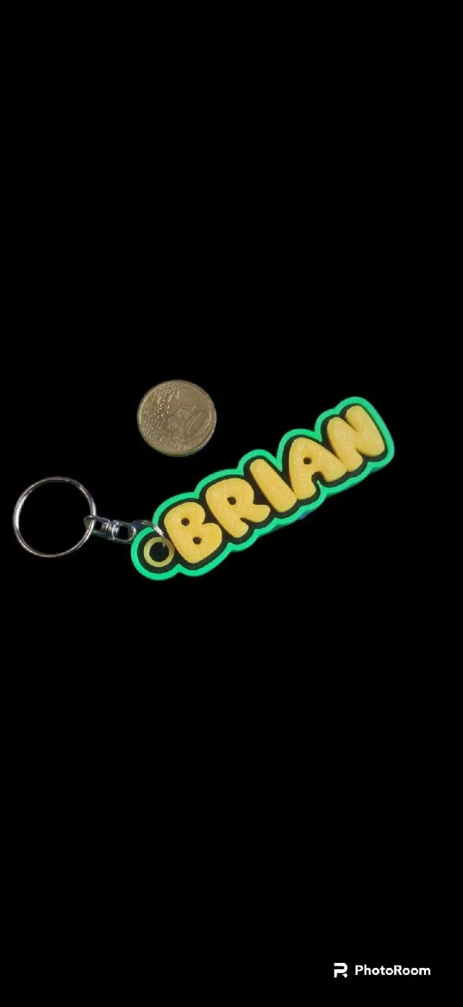 Three-color keychain Brian