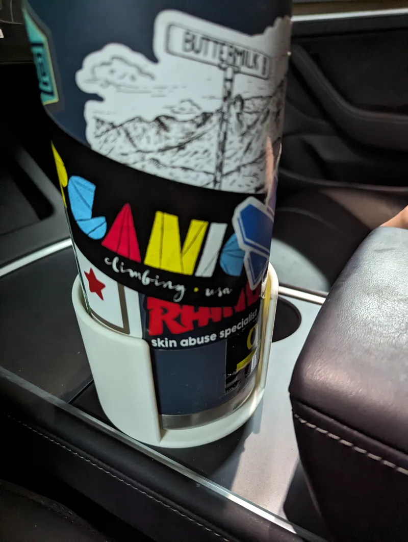 Tesla cup holder for 36oz yeti rambler/redbull sized can