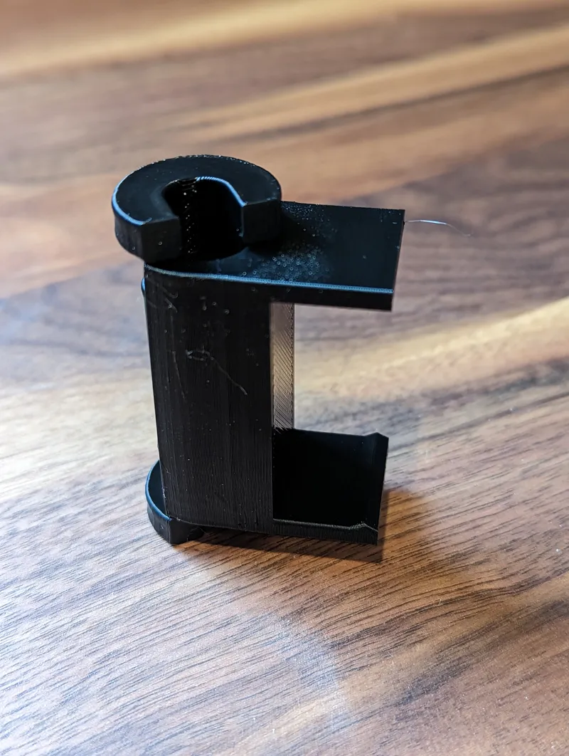 Captive Customizable Cable Holder & Desk Spacer For Ikea Karlby Countertop