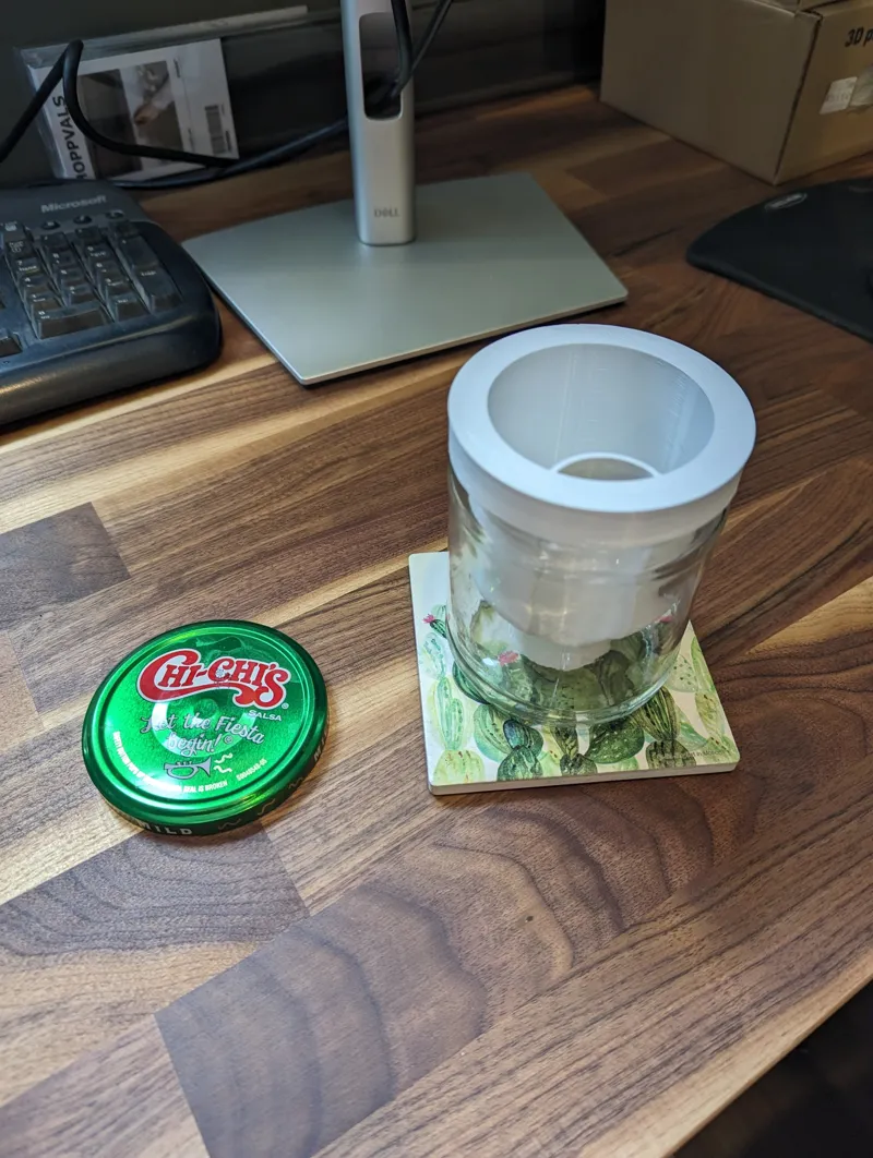Self Watering Planter Insert for 15.5 oz. Salsa Jar