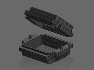 Flask for sand casting metal