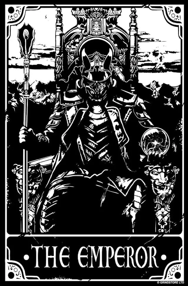 The emperor tarot Card Hueforge Wall Art Filament Painting 