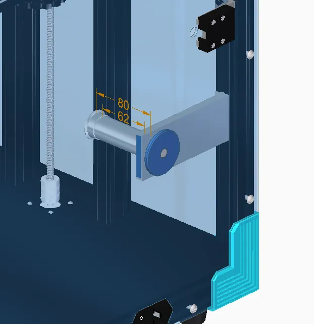 Ender 6 - Inside spool holder with bearing
