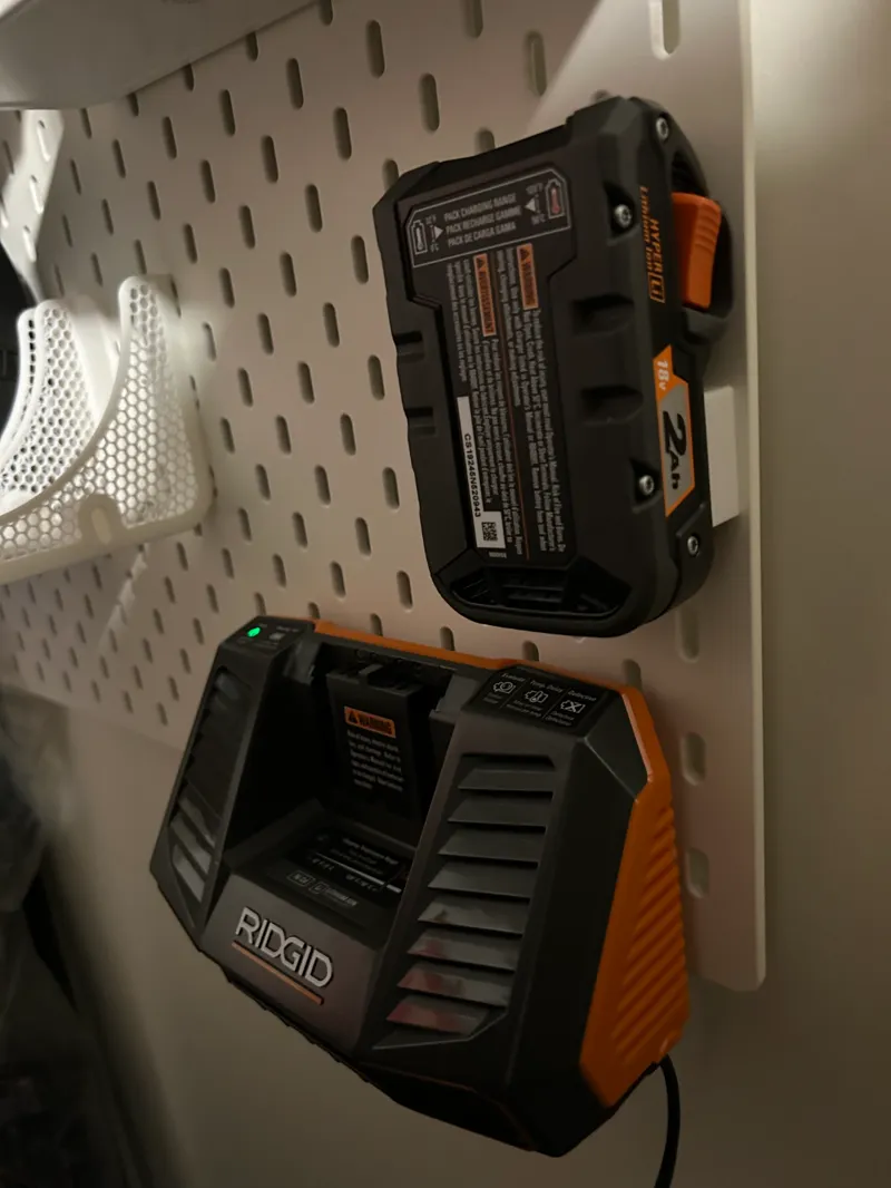 IKEA SKADIS X RIDGID Battery Mount