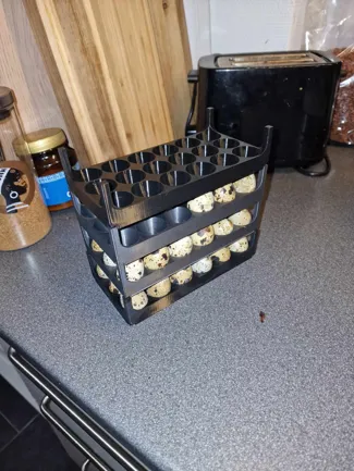 Stackable quail egg holder