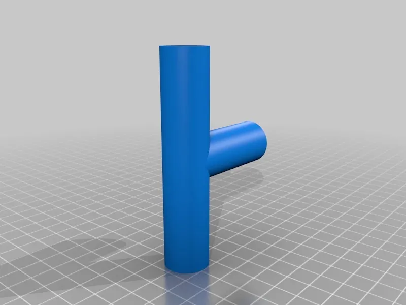 Customizable Conduit electric tube T derivation simplified