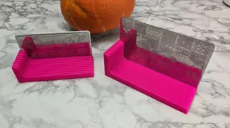 Simple stamping plates stands / holders