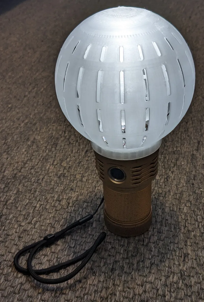 Emisar D18 diffuser: double layered and vented