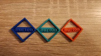 Burton keychain logo