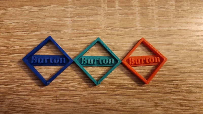 Burton keychain logo