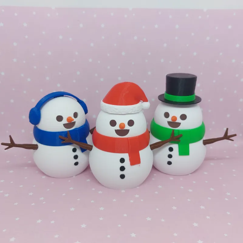 Cute Snowman - Easy Print/LED lit