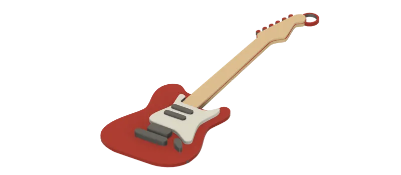Guitar Keychain