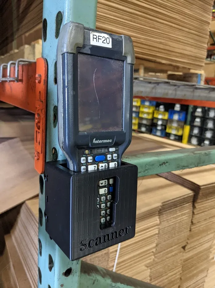 Intermec Scanner Holder for Warehouse Rack