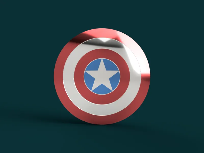 Captain America Shield (End Game Version Unbroken)