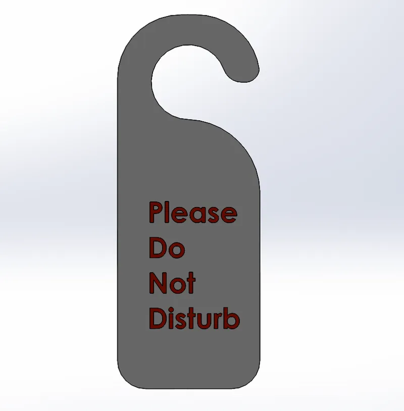 Door tag (do not disturb)