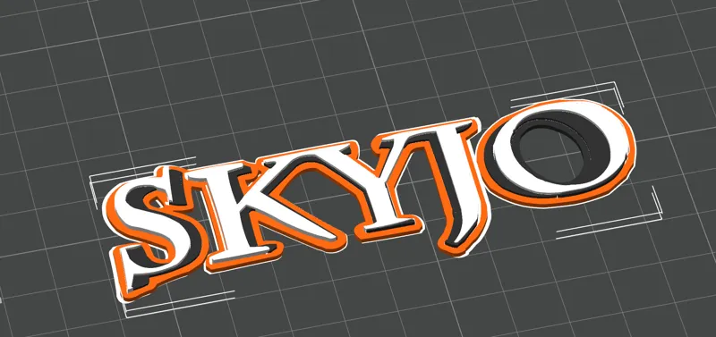 3D Skyjo Logo Design