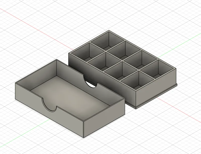 8-fach Sortierbox mit Deckel