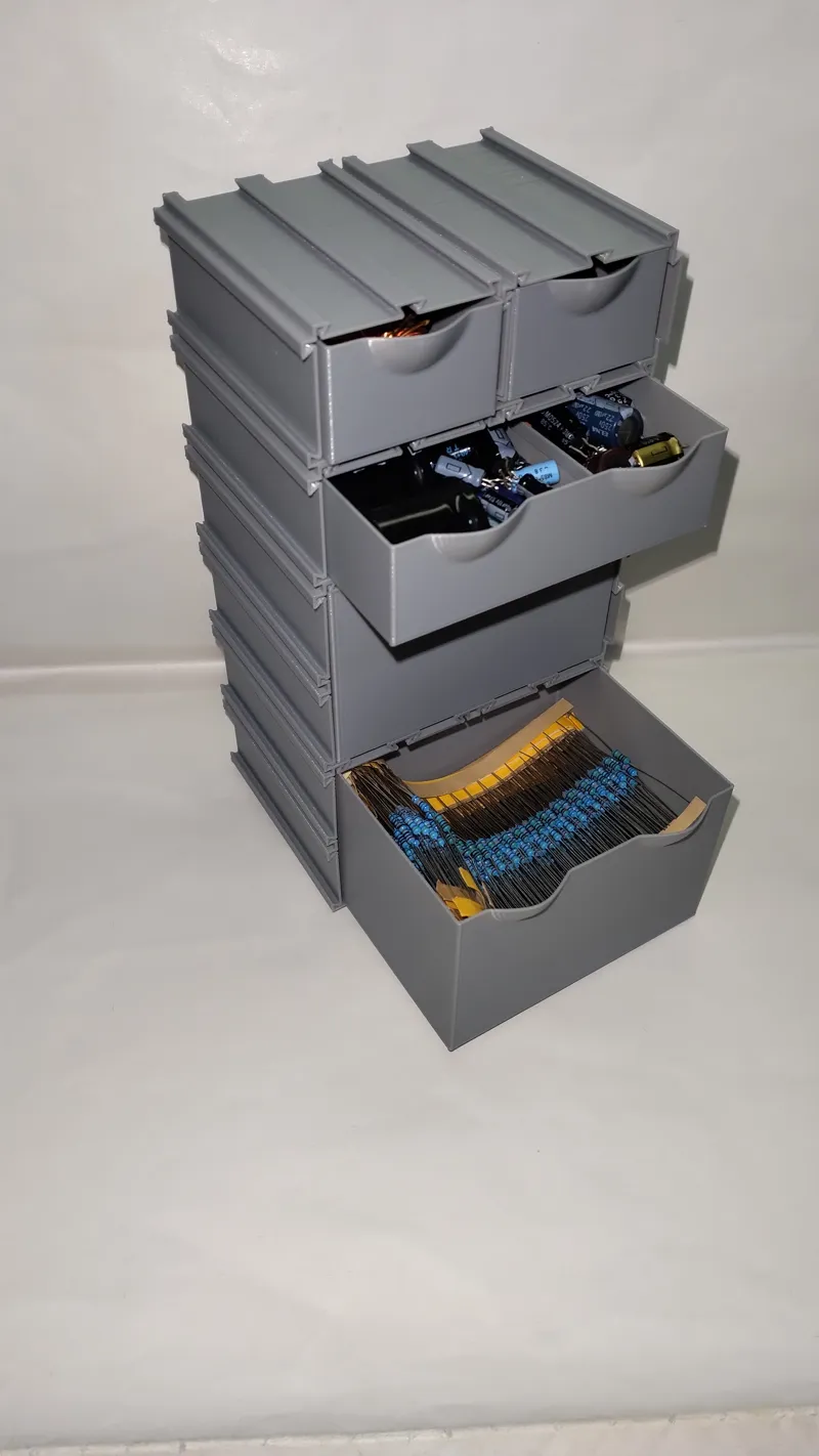 Modular drawer (Vase mode) for Electronics component etc