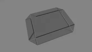Simple flat foldable box
