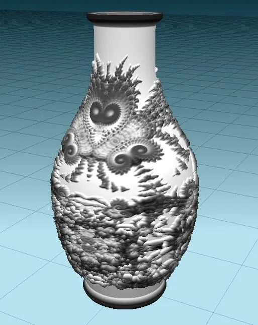 Fractal Dragon Vase