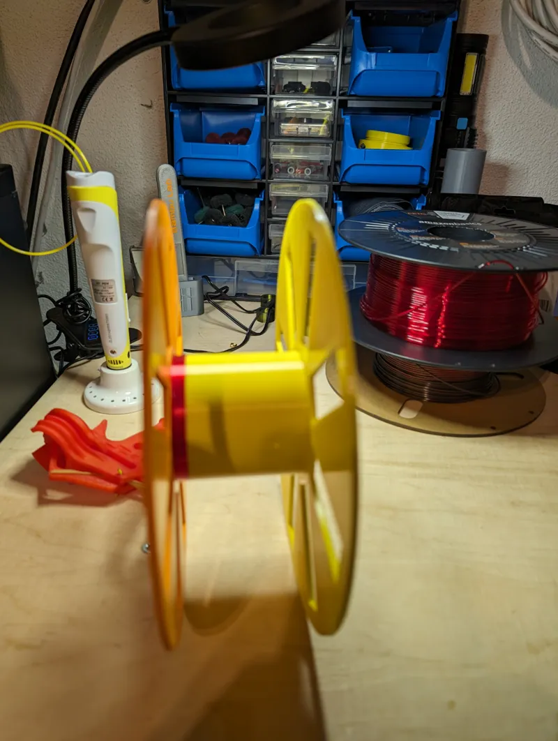Filament Spool with Thread