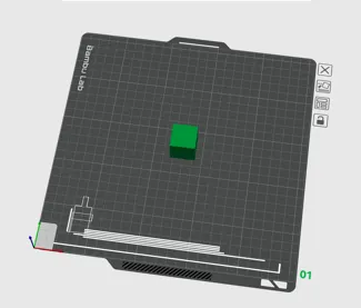 bambulab slicer bed texture with calibration marked