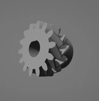 OpenRC herringbone spur gear for 5mm motor shaft