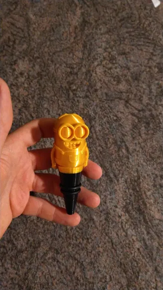 minion wine bottle cork