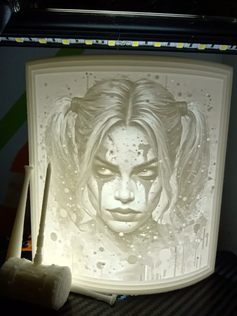 Harley Quinn - lithophane